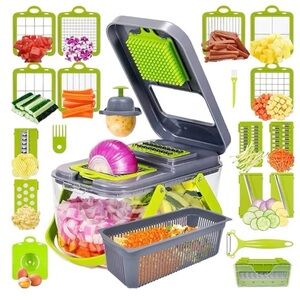 Vegetable Chopper with Dice & Shred Function
